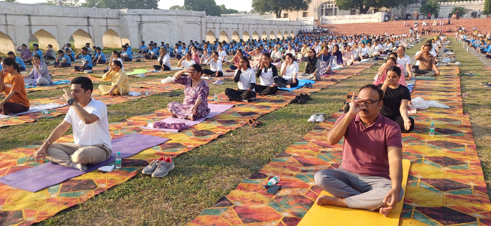 Yoga day in Fatehgarh Sahib