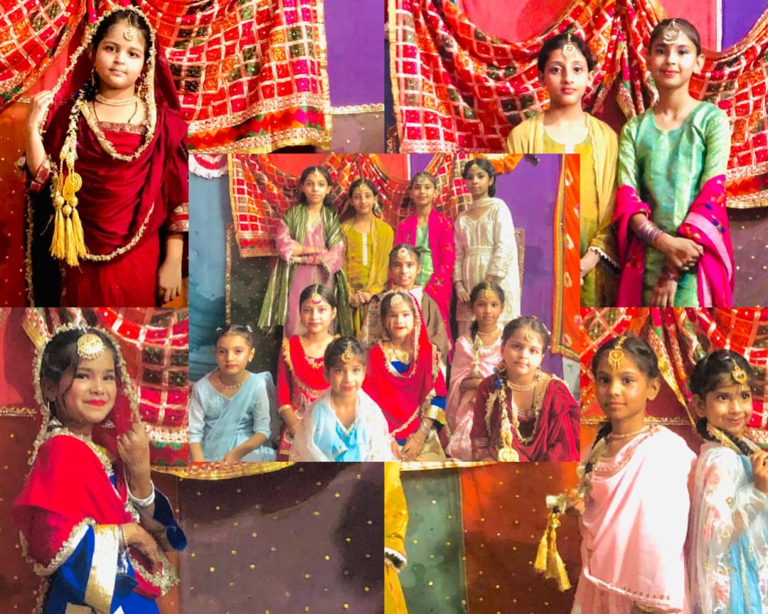 Teej celebration by children's in Fatehgarh Sahib